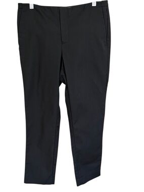 Cynthia Steffe Black Straight-Leg Dress Crop Flat Front Pants size 8.